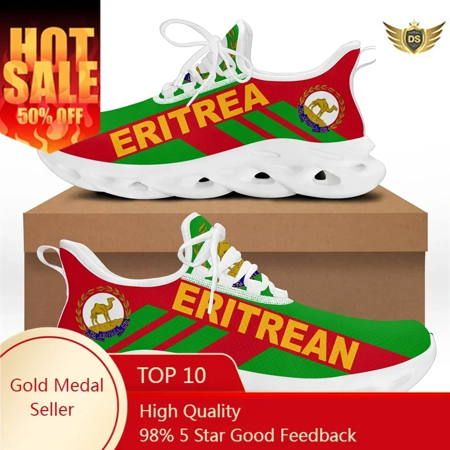 

Eritrea Flag Stripe Style Men Casual Shoes Sport Sneakers Durable Outsole Trainer Zapatillas Deportivas Hombre Fashion Men Shoes