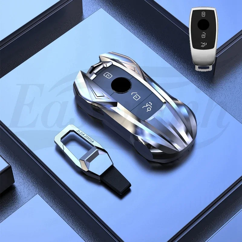 Car Zinc Alloy Key Case Holder Cover For Mercedes Benz C /S Class W223 W206 S350L S400L E Class W213 E300 Auto Decoration Parts