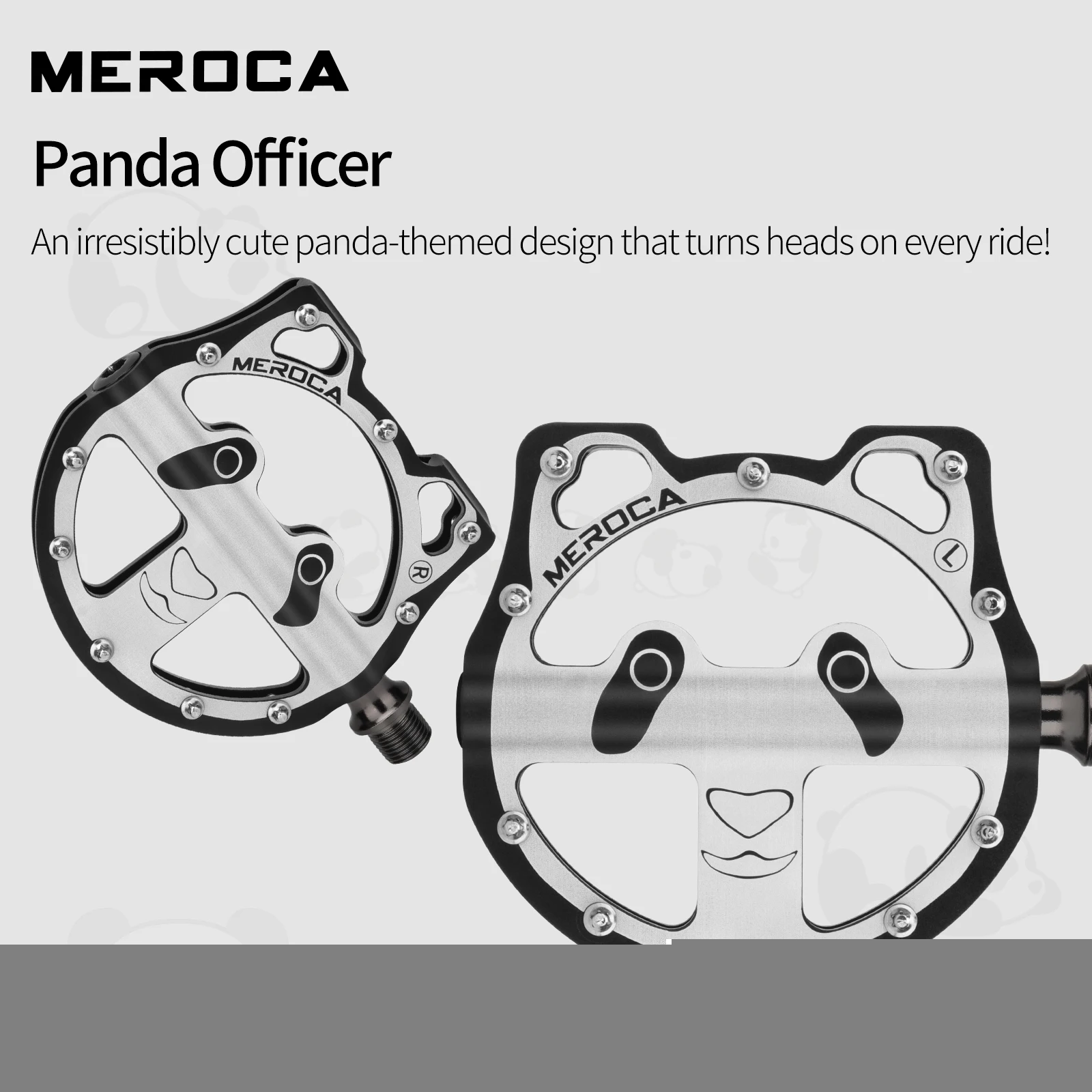 

Ultralight Cartoon Panda Bike Pedals 3-Bearing Aluminum Alloy Non-Slip for Road Bicycle
