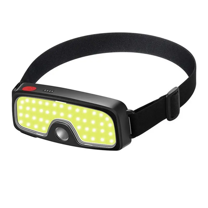 

ABMV-Camping Cob Head Light Lamp USB Rechargeable Dual Light Source Cycling Running Headwear Fishing Head Light Lamp