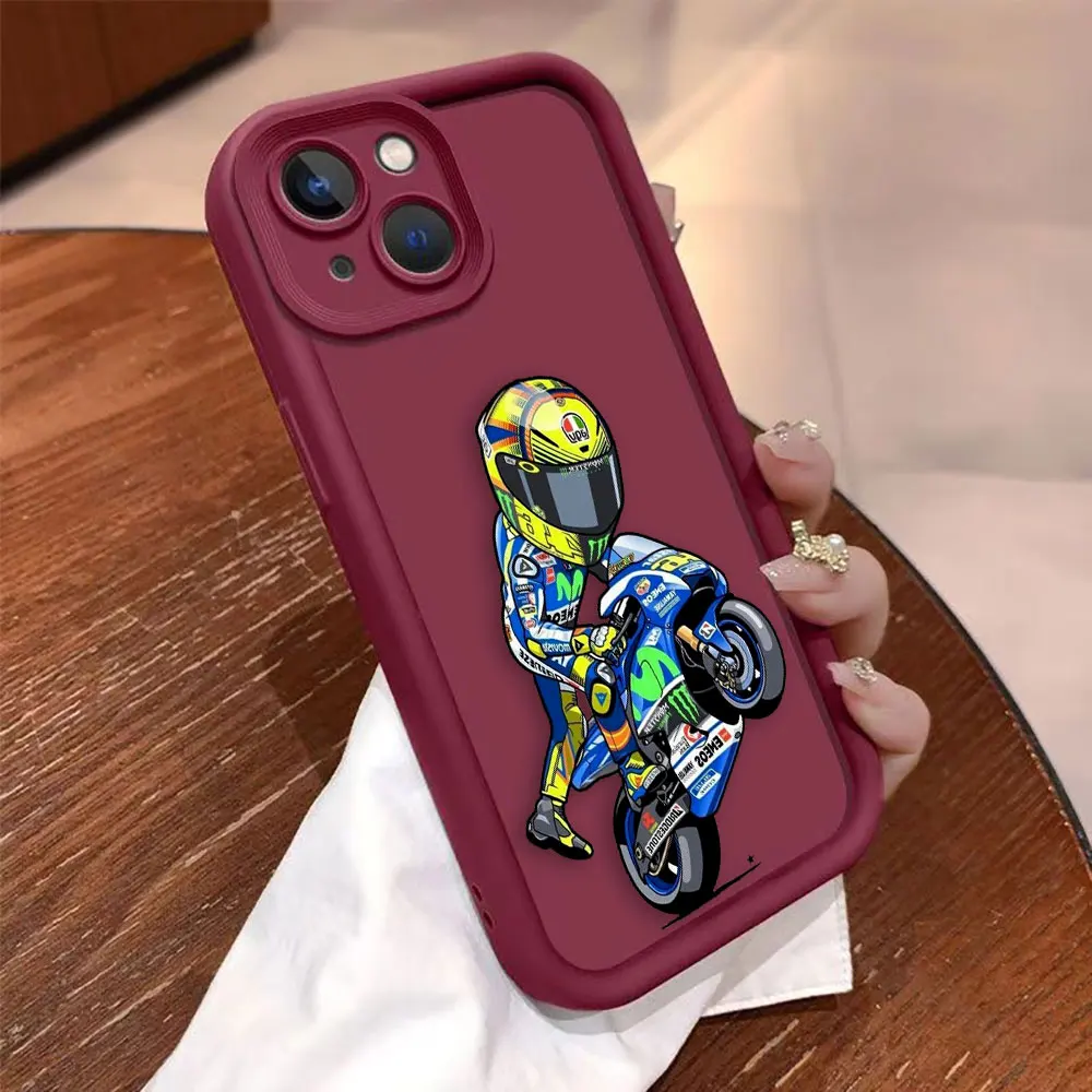 Funda deportiva de dibujos animados para motocicleta, funda de teléfono para Xiaomi 11 12T 13 13T 14 14T 15 LITE POCO F5 F7 X3 X4 X5 X6 X7 M6 M7 PRO