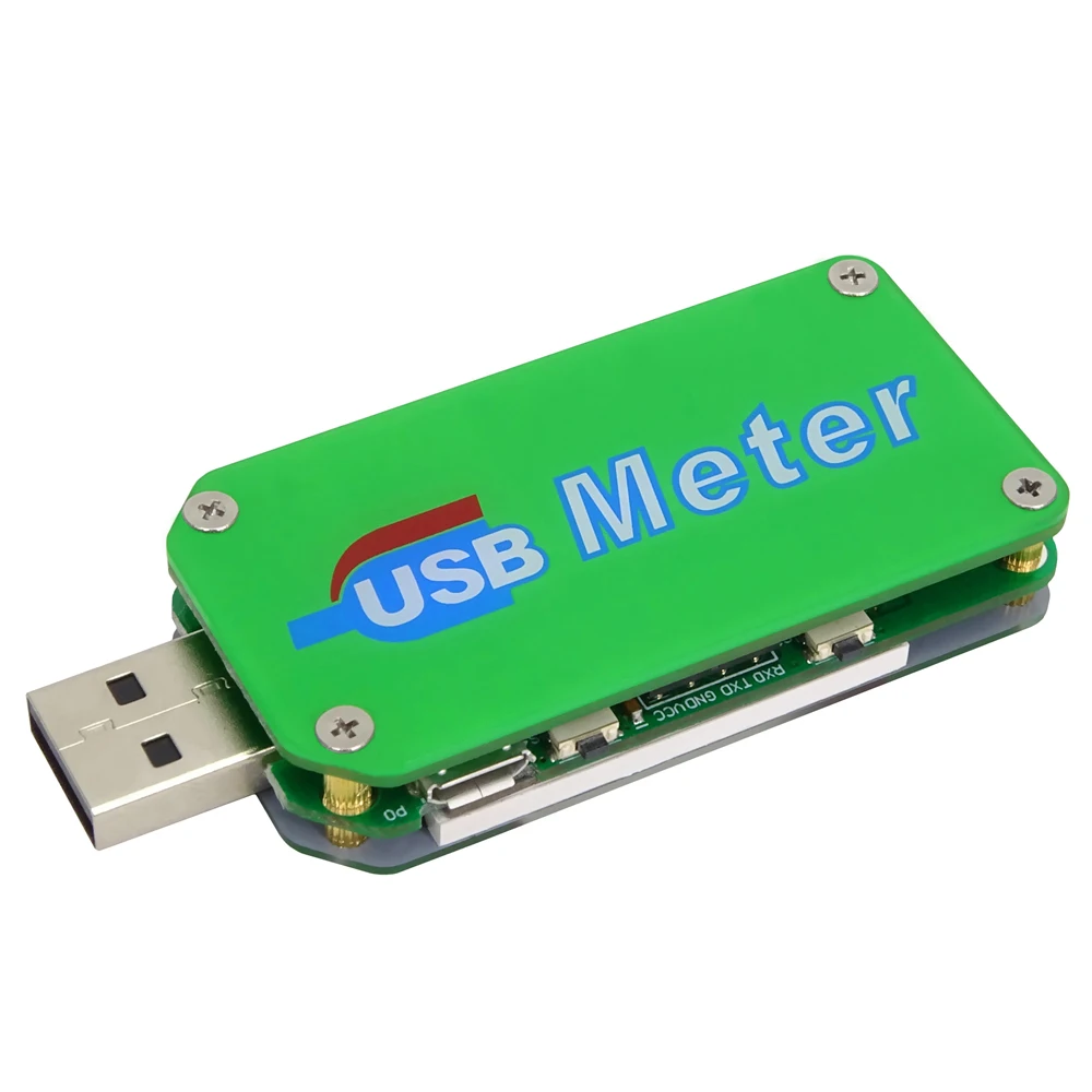 UM24 USB 2.0 لون LED عرض تيار مستمر الفولتميتر الرقمي مقياس التيار الكهربائي المتعدد كابل المقاومة الجهد الحالي USB تستر