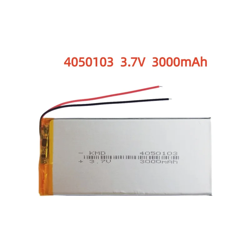 

4050103 3.7V 3000mAh Lithium Polymer LiPo Rechargeable Battery Li cells For PAD DVD E-book Note Book Bluetooth Headset Mobile