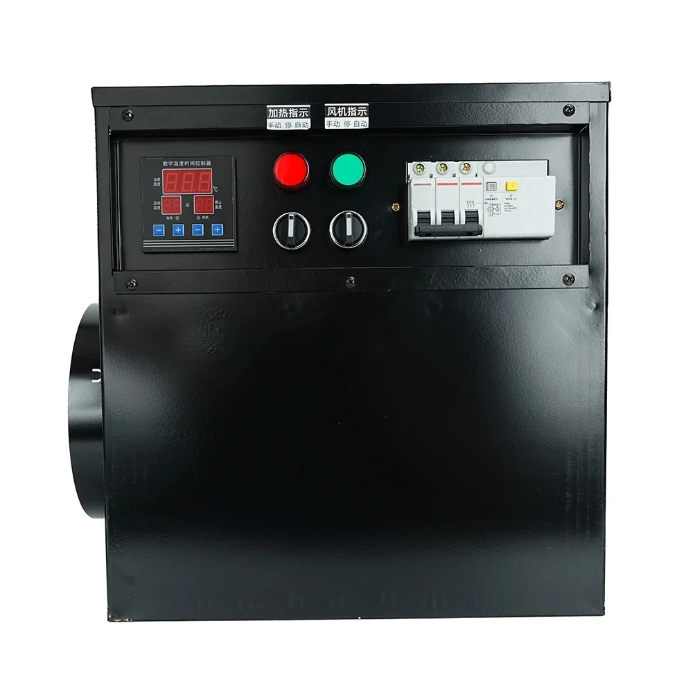 220V Electric Hot Air Furnace High Power Heater For Poultry Brooding Greenhouse Breeding Workshop Industrial Drying Room Heating