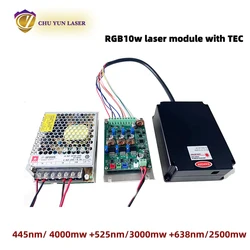 레이저 모듈용 화이트 컬러, 레드, 블루, 그린 TTL 또는 아날로그, RGB10w, RGB20w, RGB30w, RGB40w