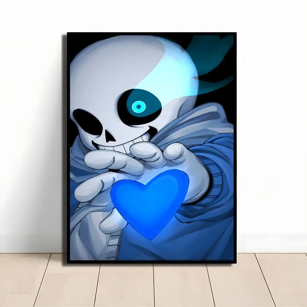 Game U-Undertale Painting Calligraphy Paper Print Home Living Room Bedroom Entrance Bar Cafe Art Decorative Paintings