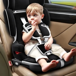 EG91 Foldable Child Safety Car Seat, Portable Baby Booster for 0-12 Years, Travel-Friendly Seat, Compact Baby Car Chair