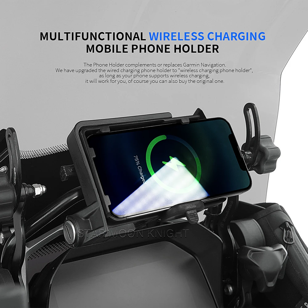 

For BMW R1250GS R1200GS R 1200 1250 R RS S1000XR F700GS F800GS G310 Wireless Charger USB Navigation Bracket Mobile Phone Holder