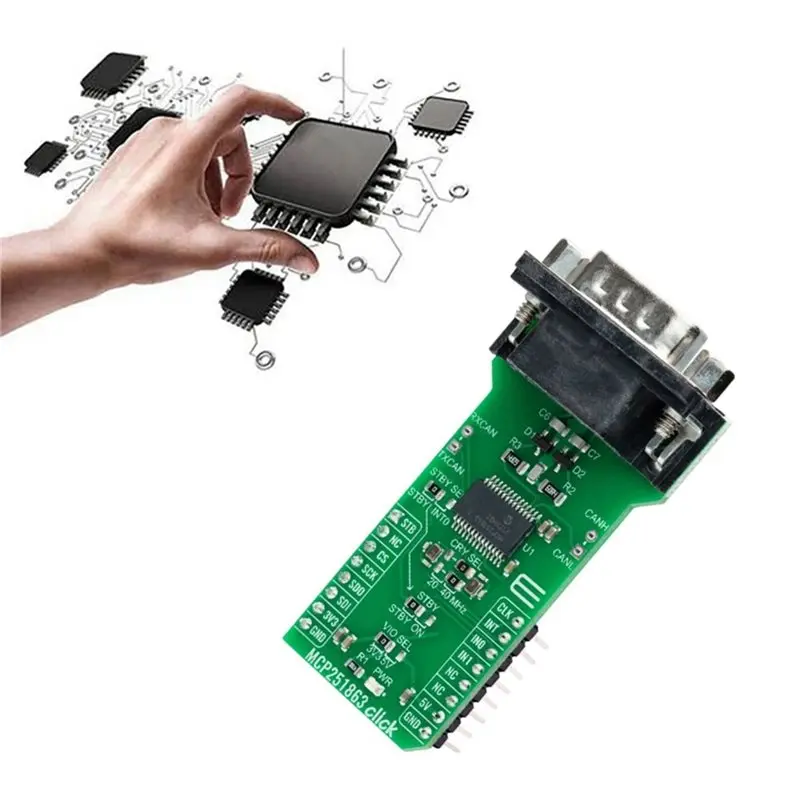 ABJF-MIKROE-4955 CAN Bus Module MCP251863 Click Development Board Module MCP251863 Click
