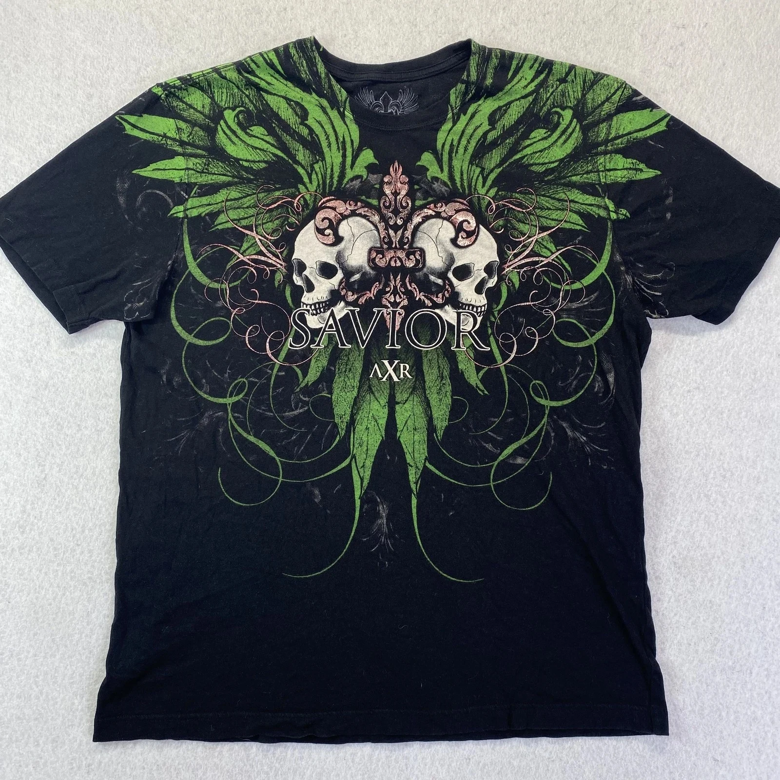 

Мужская рубашка Xzavier Unlimited XAR Skulls Y2K с рисунком Grunge Gothic MMA