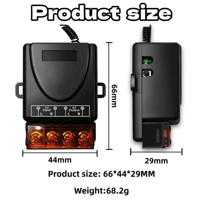 AC 220V 30A Relay Universal Remote Control Switch 433mhz Wireless Switch and On Off Transmitter for Light Lamp Water Pump Door