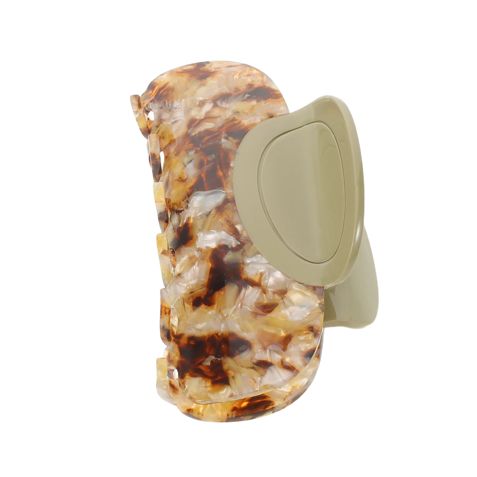 

Large Cellulose Plastic Hair Claw Clip French Style Tortoise Shell Pattern Extra Strong Hold For Thick Curly Hair No Slip