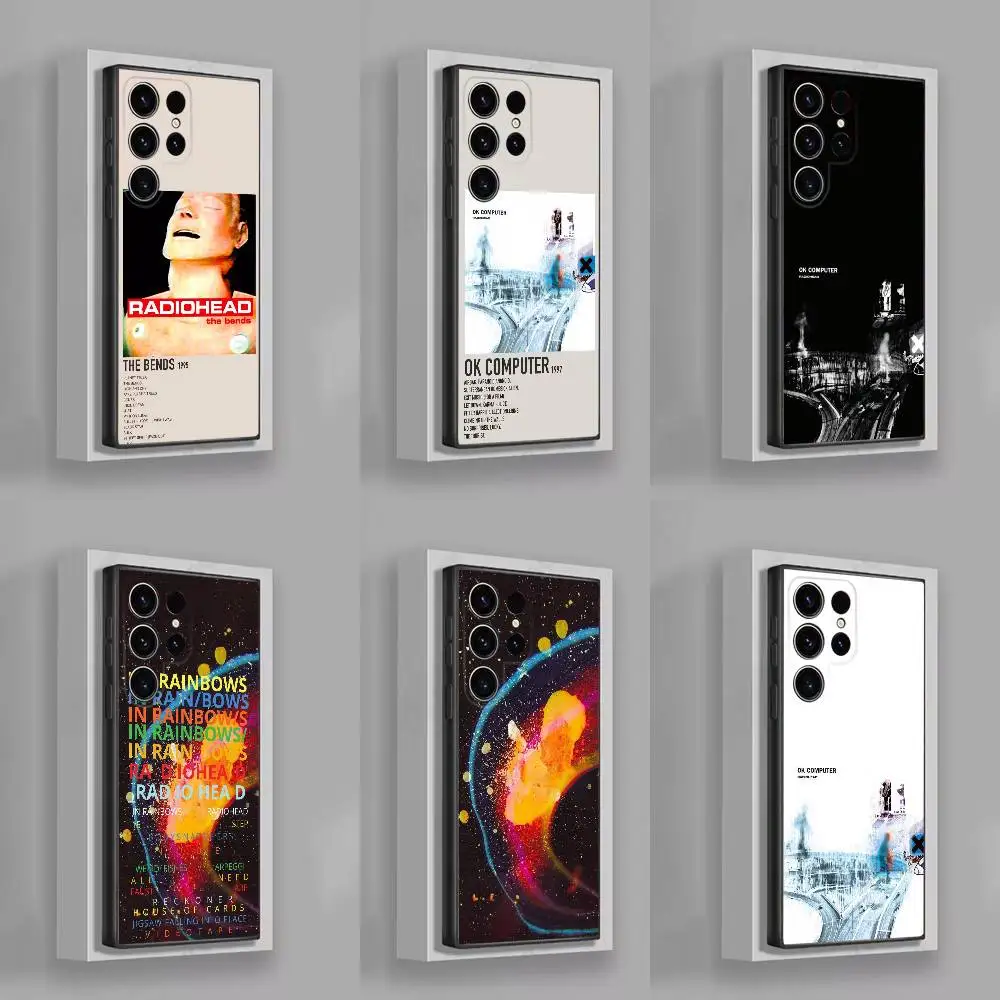 حافظة هاتف R-Radiohead In Rainbows OK لهاتف سامسونج S25، S24، S21، S22، S23، S30، Ultra، S20، Plus، Fe، Lite، 5G غطاء أسود