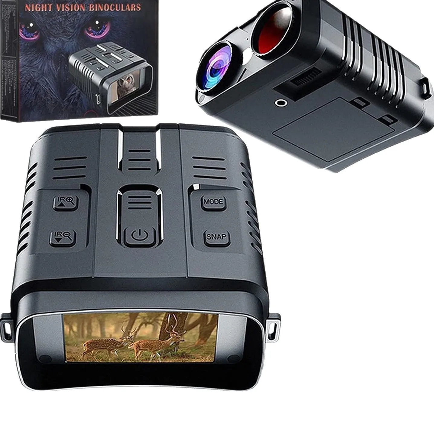Dispositivo per la visione notturna a infrarossi, binocolo a grande schermo, portatile per fotografia all'aperto e registrazione video