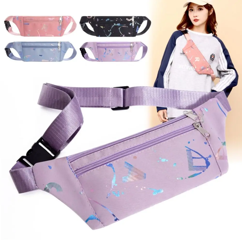 New Nylon Waist Bag Wear-resistant Multifunctional Sport Backpack Large Capacity Fanny Pack Women