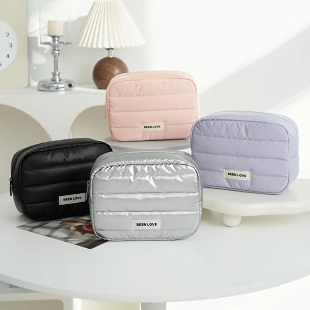 

Косметичка с хлопковым наполнителем из полипропилена, косметичка, портативная женская сумка-органайзер для макияжа, водонепроницаемая сумка, косметичка
