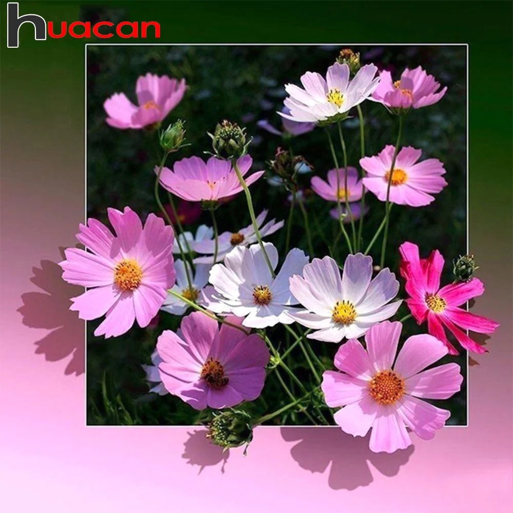 Huacan Diamond Embroidery Sale Flower Pictures Of Rhinestones Full Square Drill Diamond Mosaic Diamond Painting Flowers Beadwork