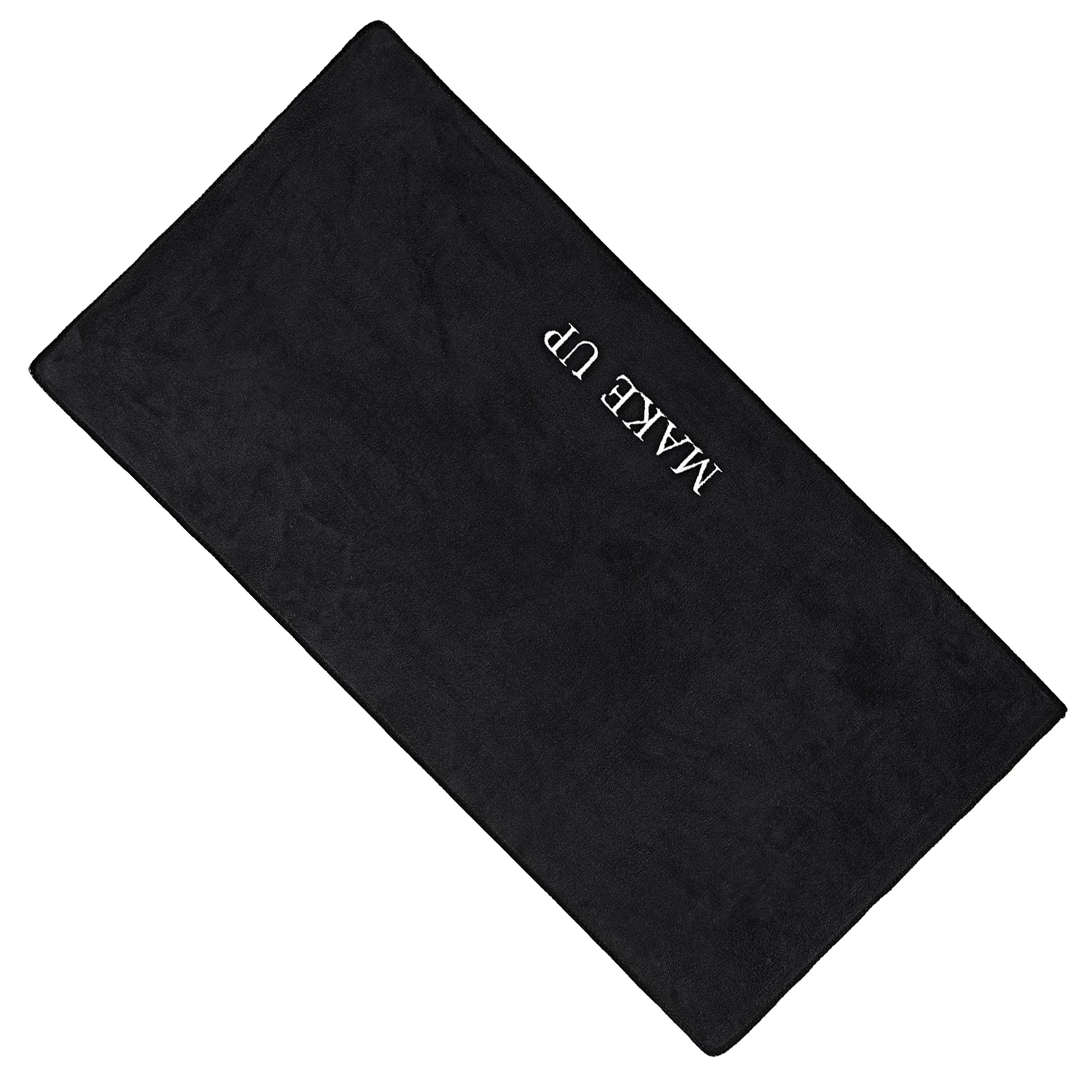 Tappetino da tavolo per trucco Tappetino da scrivania nero per trucco Protezione da tavolo impermeabile Grande copertura in tessuto per stazione di trucco - Bancone