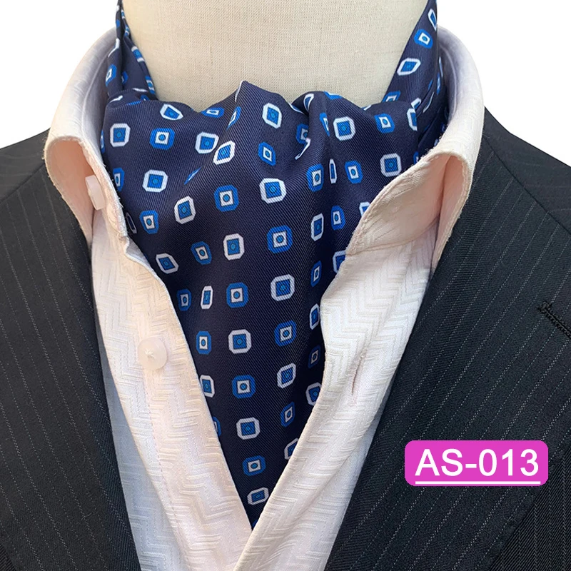 2023 Elegante Herren Ascot Krawatte Plaid Floral Krawatten Für Mann Polyester Jacquard Gewebte Krawatte Für Hochzeit Business Party Zubehör