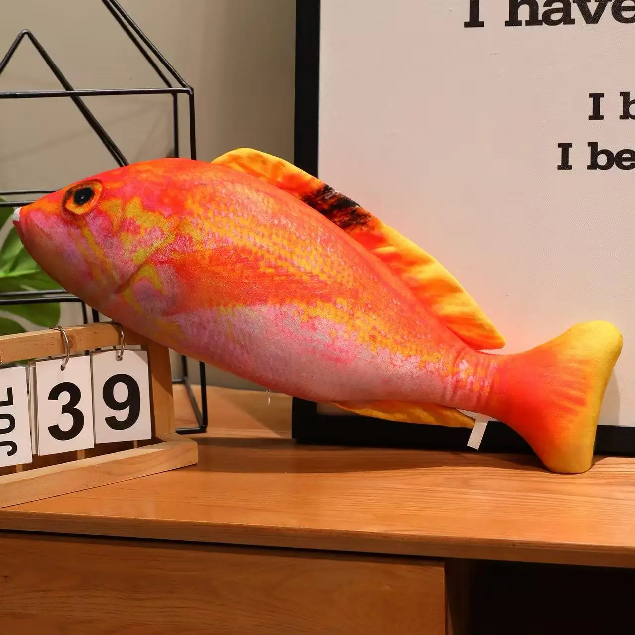 최신 시뮬레이션 바다 물고기 베개 귀여운 봉제 인형 만화 애니메이션 귀여운 가정용 어린이 생일 선물 재미있는 인형