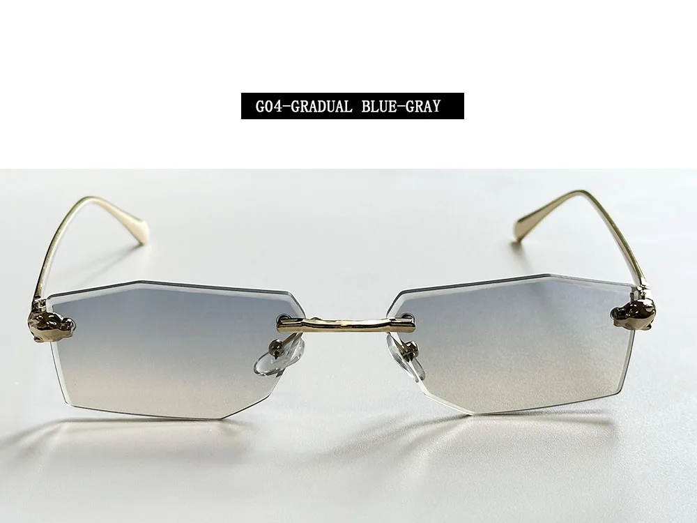 2026 randlose Sonnenbrille Frauen Vintage Luxus Mode Gläser Shades Dropshipping Luxe Lentes De Sol Mujer Lunette Soleil Femme – Detail 23