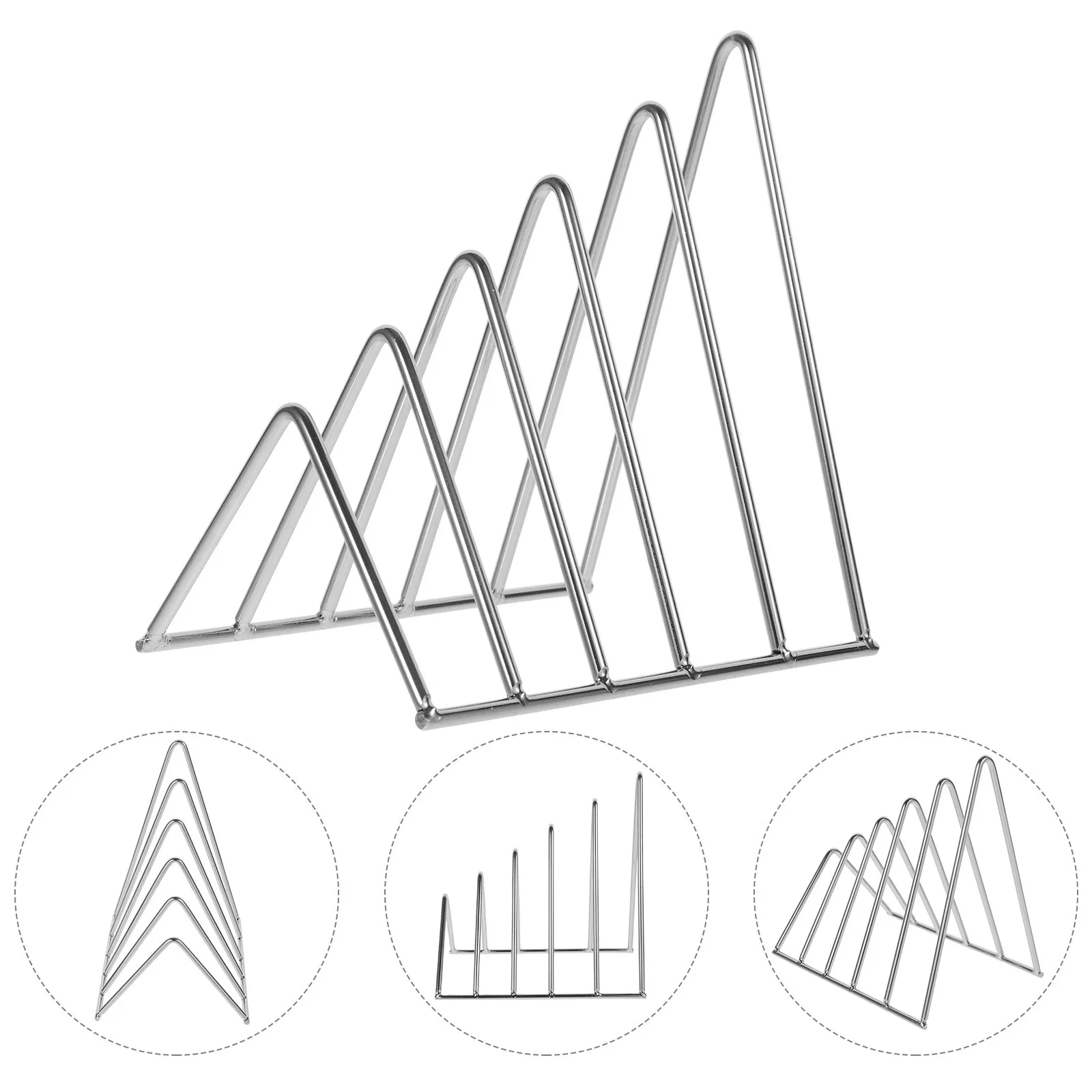 

1pc Desktop File Organizer Iron Art Magazine Holder Multi-Functional Lightweight Bookend For Home Office Classroom Use Metal