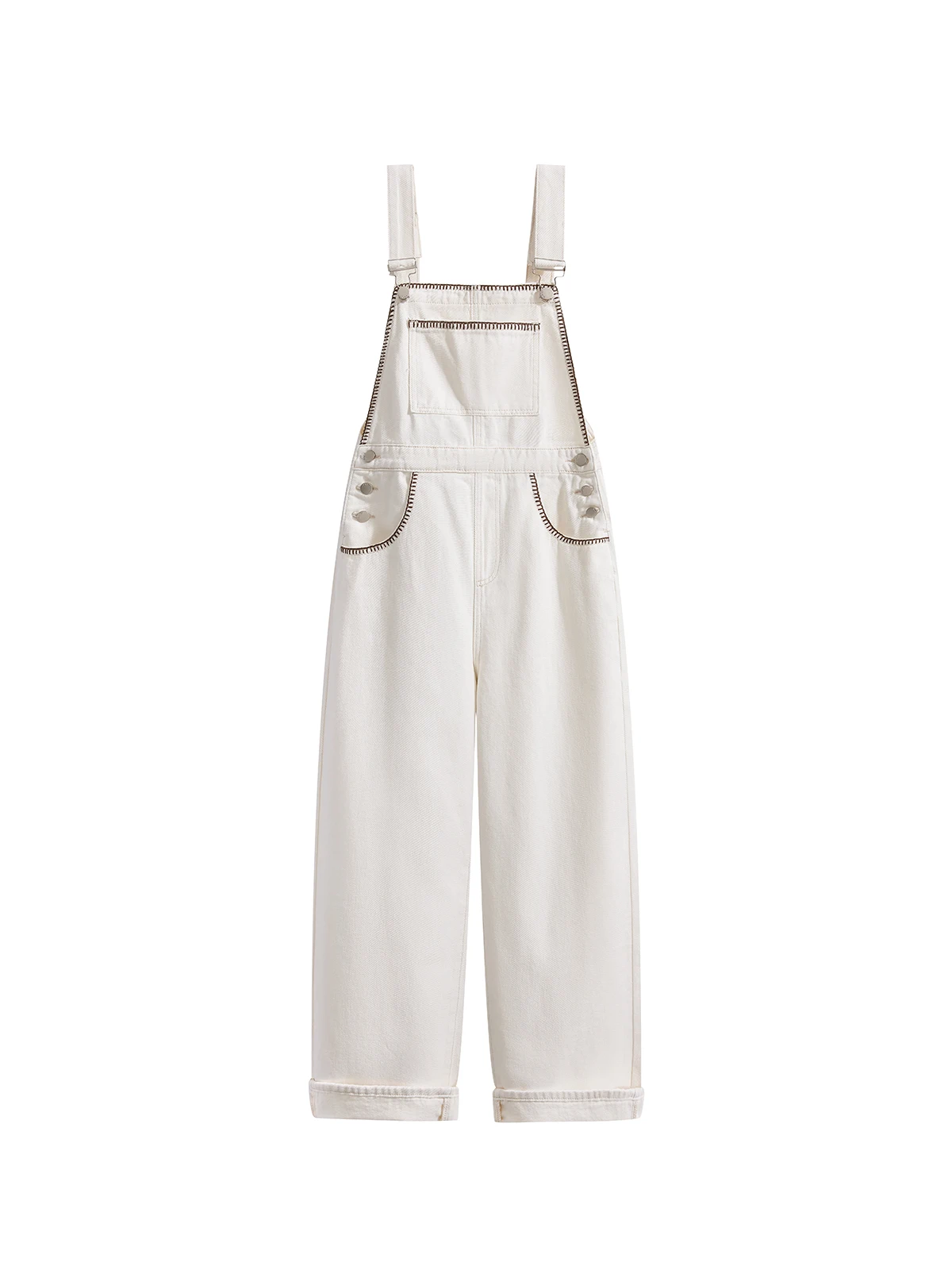 Hohe Taille Denim Overalls frauen Koreanische Sle Frühling Faion Breite Bein Overall Agel Casual Tragen Beständig Erwachsene Kleidung