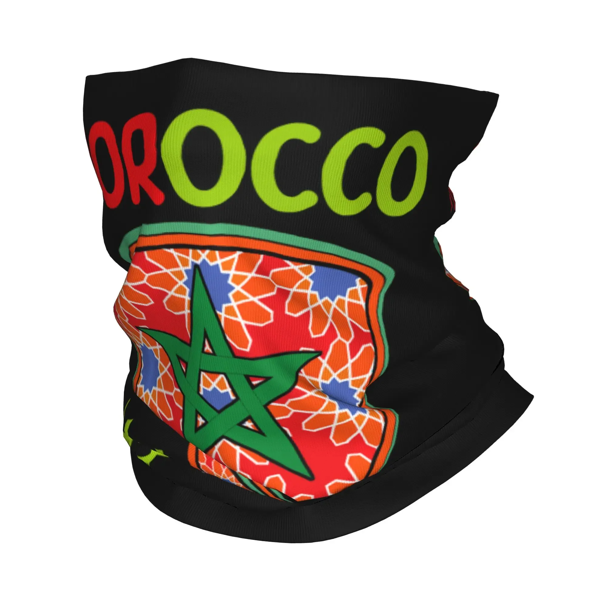 New Morocco Flag Dima Maghreb Bandana Neck Gaiter Balaclavas Wrap Scarf Printed Heritage 2026 Football Headband Men Women Adult