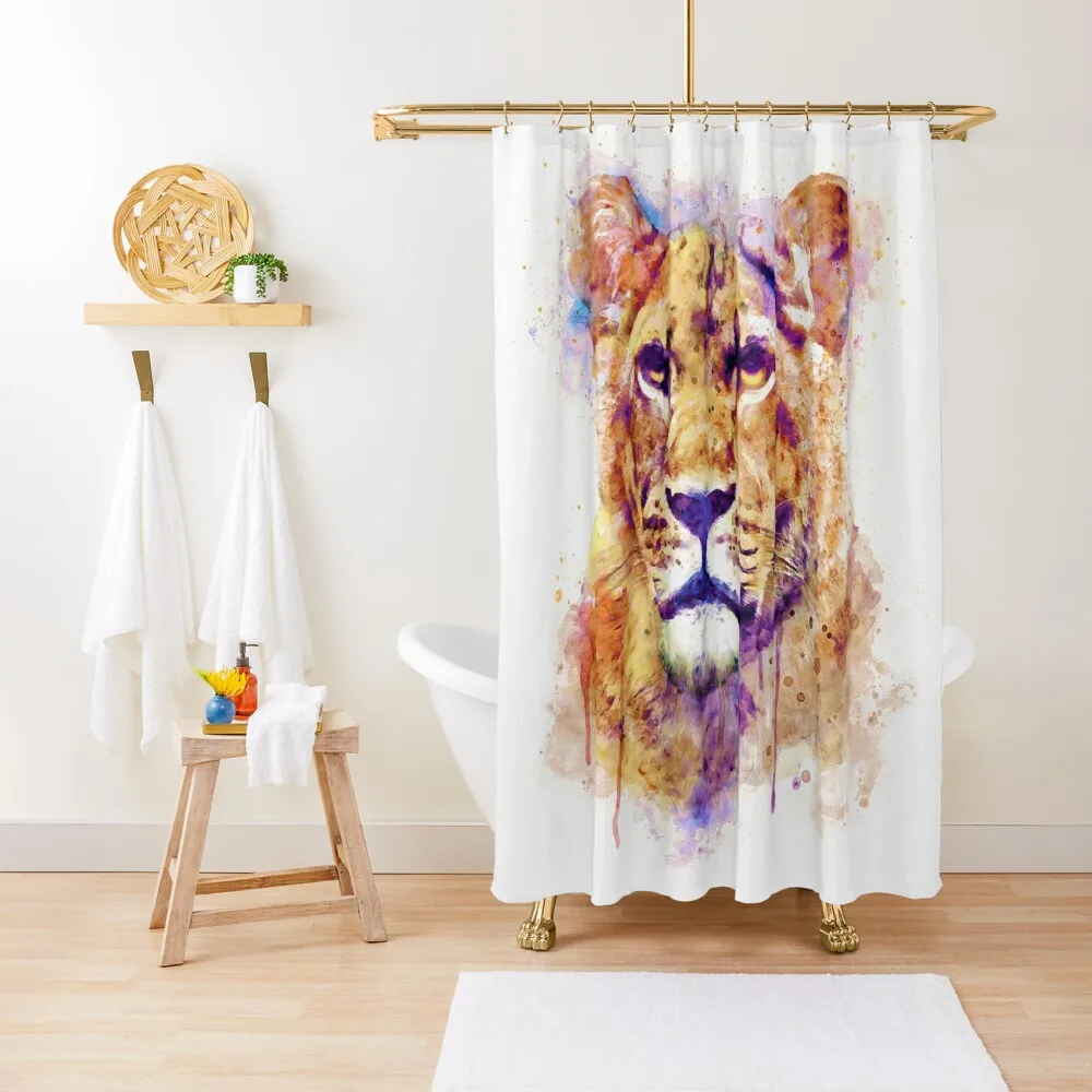 

Lioness Head Shower Curtain Bathroom Showers Shower Bath Shower Waterproof Bathroom For Curtain
