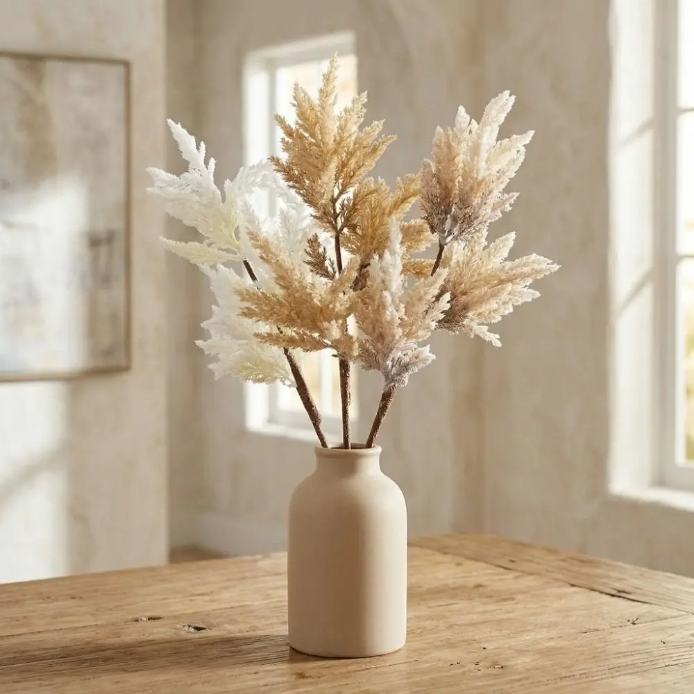 

Rural Home Style Artificial Dried Reed Realistic Plastic Artificial Reed Dog Sage Simulation Tree Branch Handmade