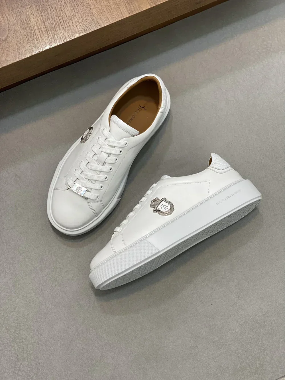 BILLIONAIRE BLSK CPRT Shoes Men‘s Cowhide 2025 new zipper outdoors high quality sports gentleman European big size 39-45