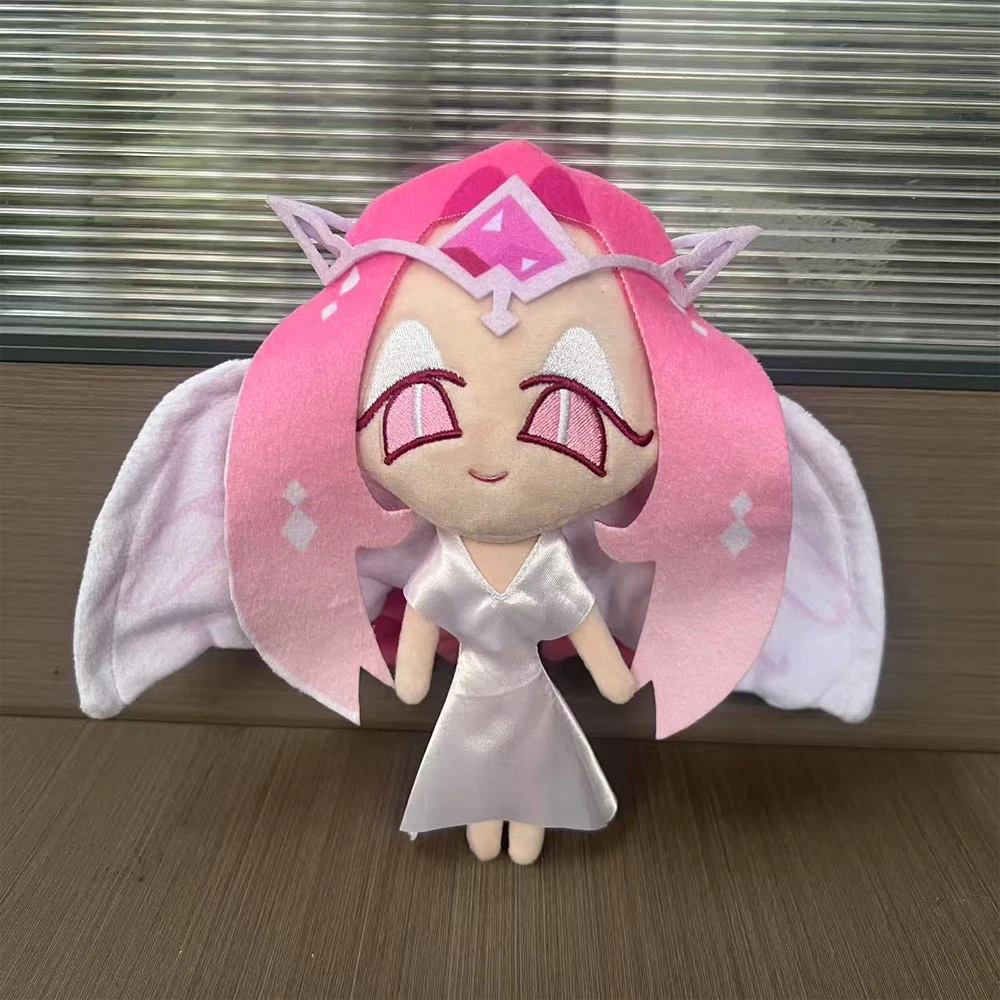 

Элегантные милые розовые плюшевые игрушки-персонажи из игры Cookie Run в стиле аниме, очаровательные мультяшные фигурки, настольные украшения, плюшевые куклы