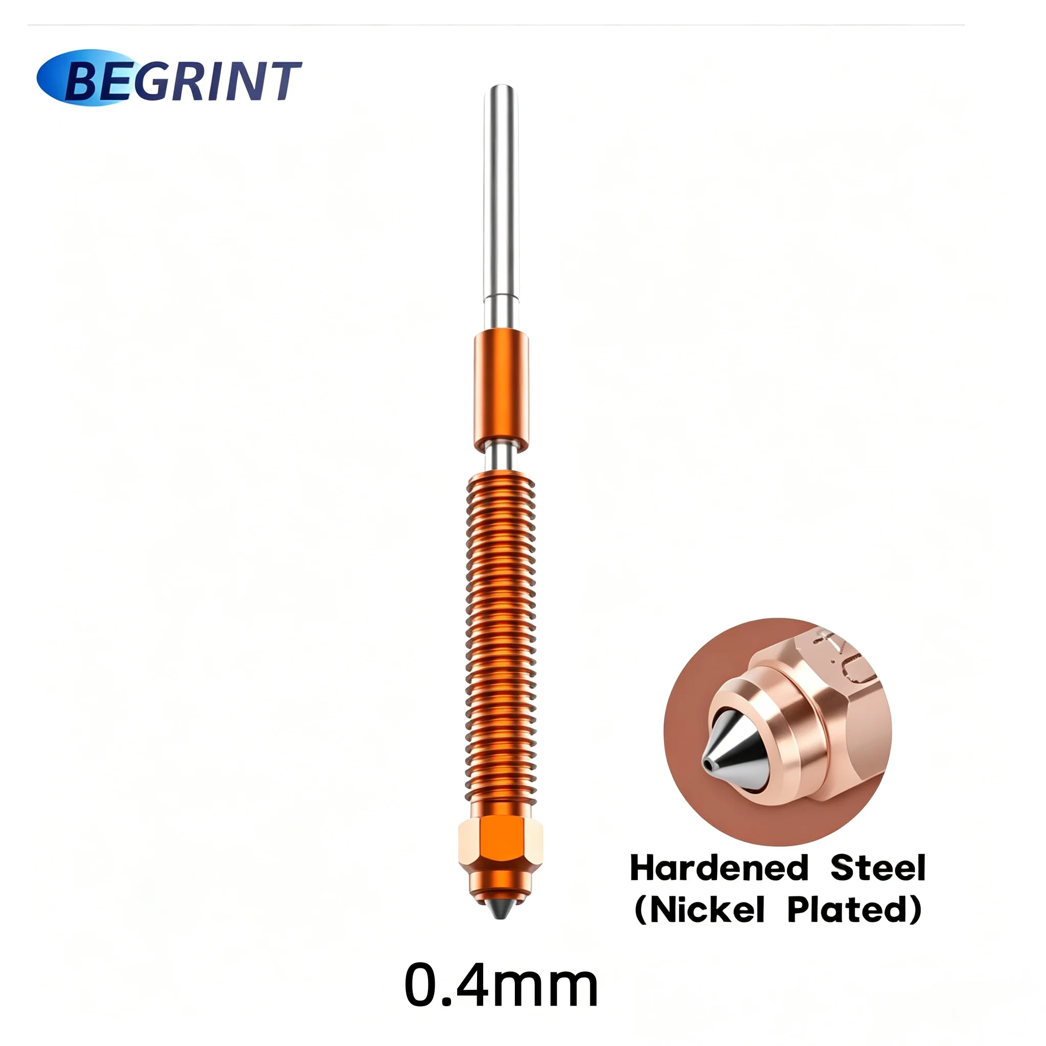 Für Creality K2 Plus Hotend-Düsen-Kit, Schnellwechsel-Düse aus gehärtetem Stahl, Ganzmetall-Düse für Creality K2/K2 Pro 3D-Druckerteile