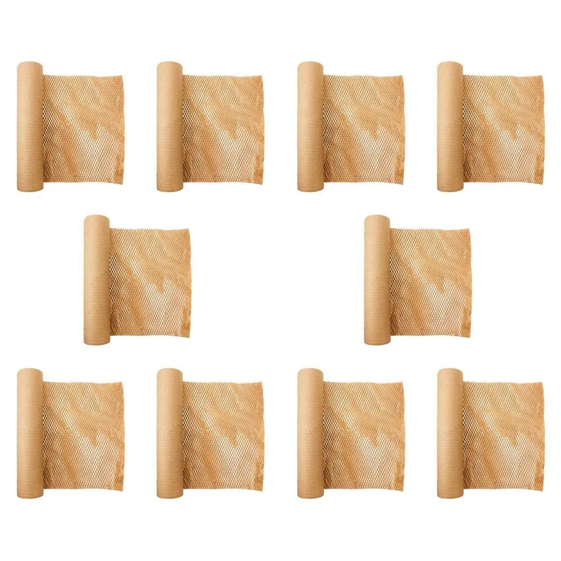 

Горячая TTKK, 10 рулонов переработанной упаковочной бумаги, 12 дюймов X 33 футов, эко-сотовая бумага для перемещения упаковочной упаковки, перерабатываемый материал подушки