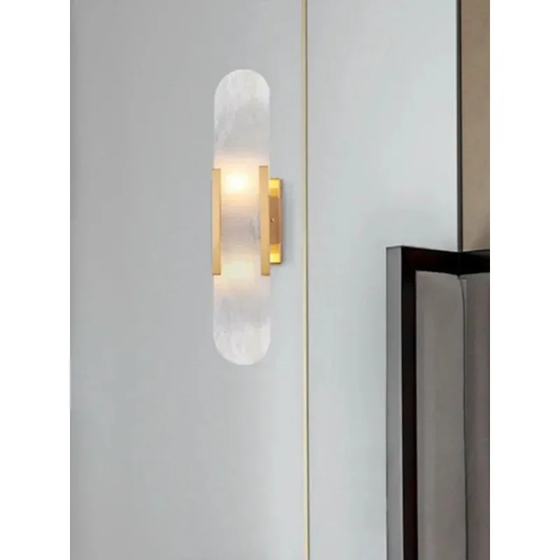 

Marble Wall Light Nordic Sconce Light Fixture Living Room Bedroom Bedside Light Bra Hotel Art Decor Staircase Lighting