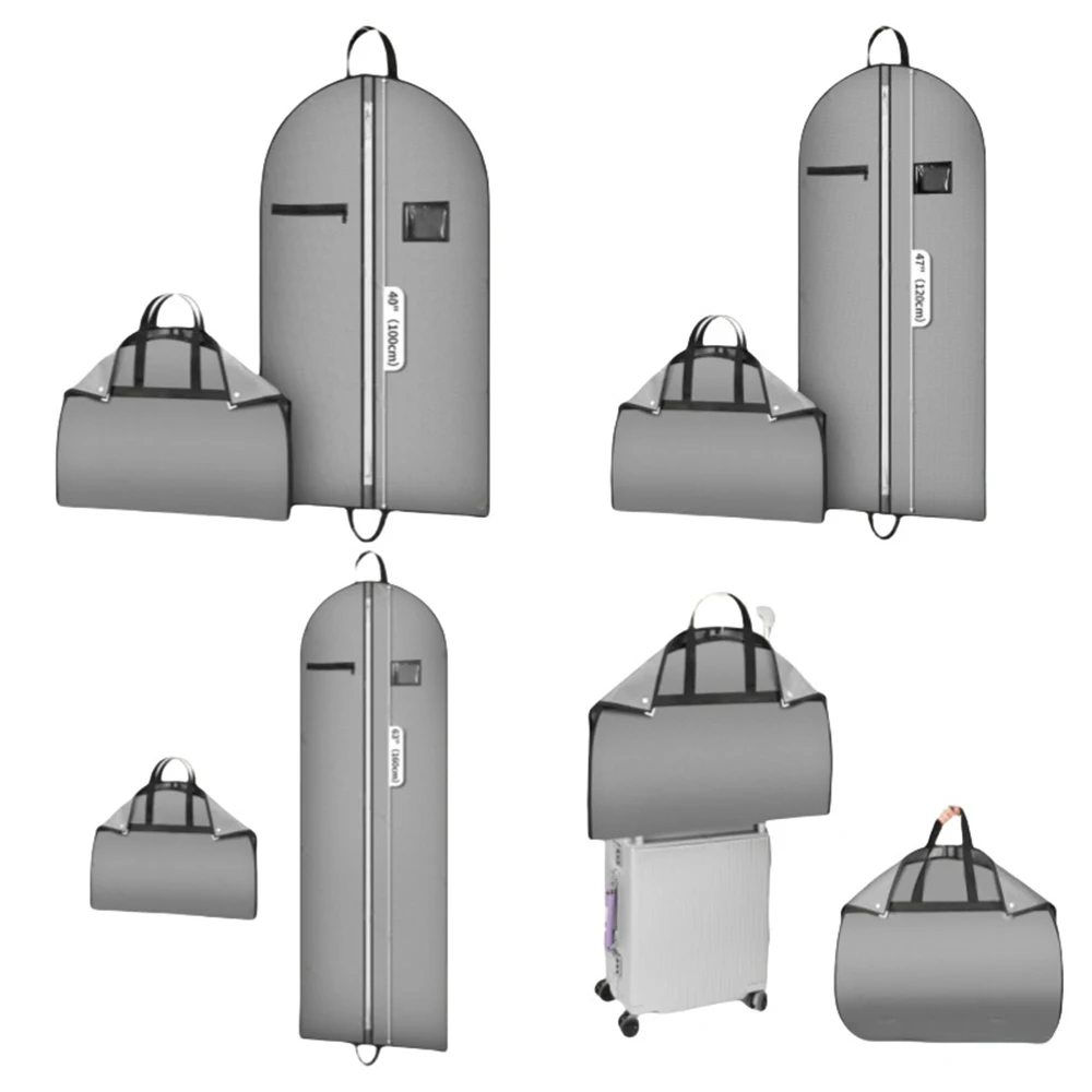 110/120/160CM Wedding Dress Garment Bag Suit Dress Storage Bag for Gowns Bridal Wedding Dress Bag Travel Hanging Suit Dust Cover