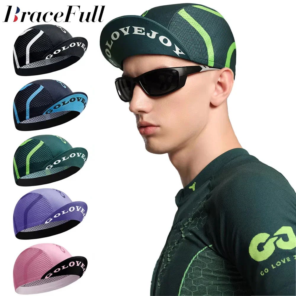 

1PCS Cycling Cap, Cooling Skull Cap Helmet Liner with Sun Visor, Sun Protection Running Bike Cap for Men Women Under Helmet