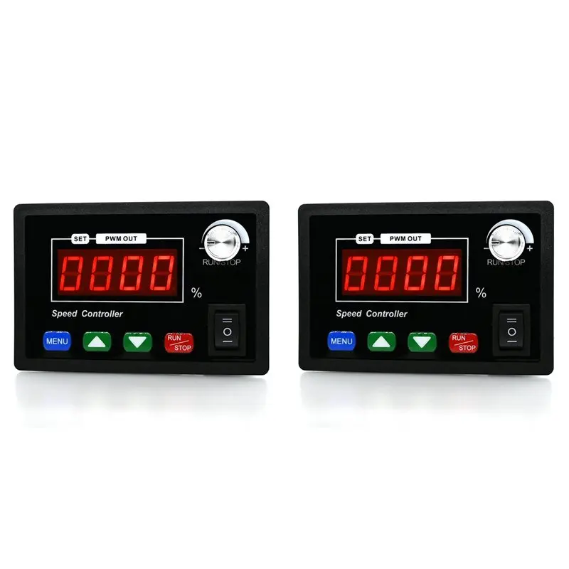 A36T-2X DC10-55V 40A Motor Speed Controller Digital Display Speed Adjustable PWM Forward To Reverse Rotation Tachometer