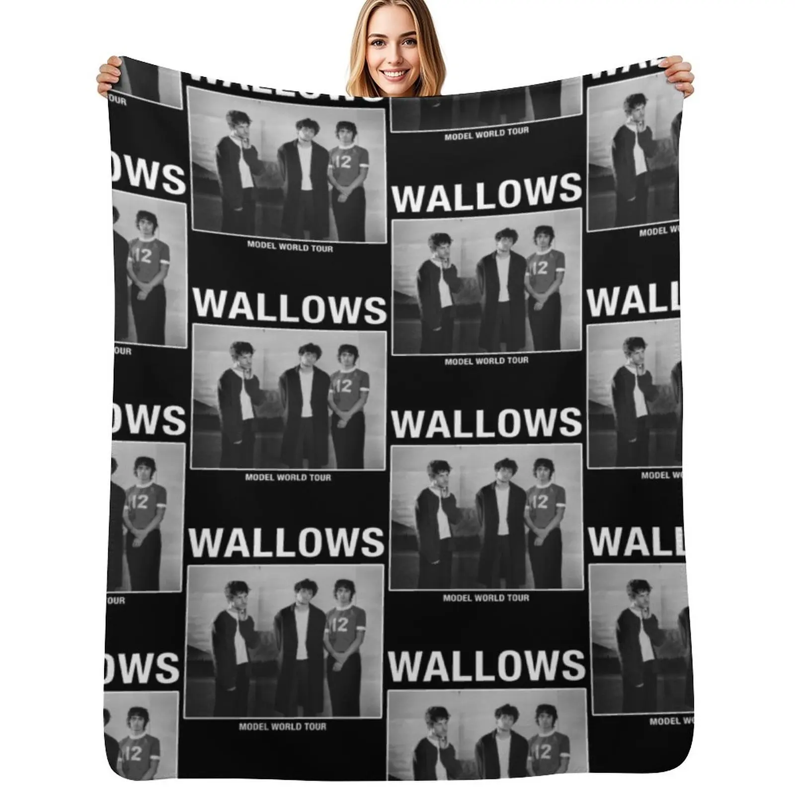 

Wallows Model World Tour Throw Blanket Luxury Thicken Shaggy Heavy Beautifuls Blankets