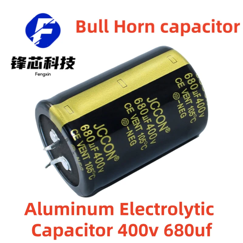 

(2pcs)400v 680uf 35x50 Black Gold Inverter Welder Aluminum Electrolytic Bull Horn Brand New Capacitor