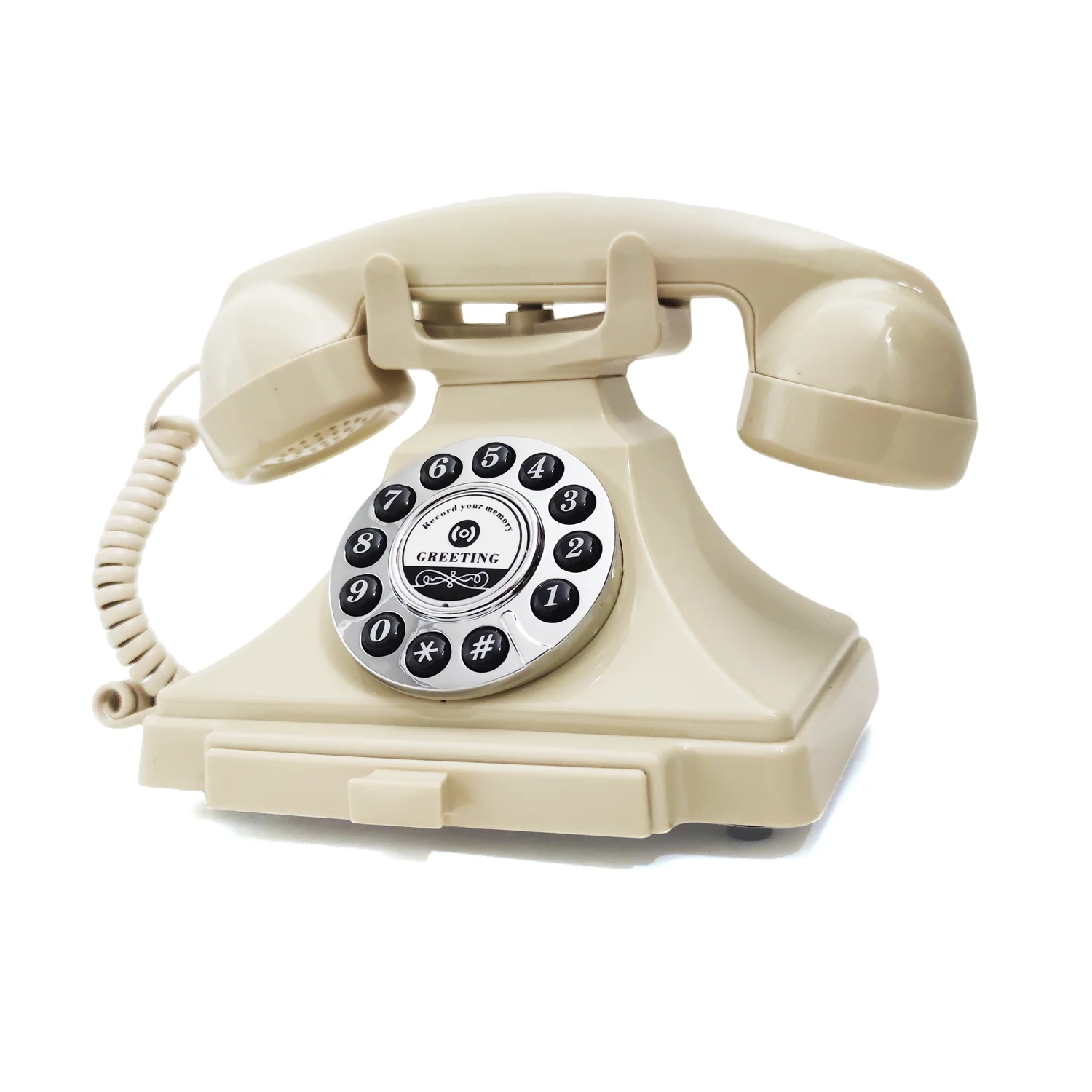 Bruiloft Telefoon Audio Retro Gastenboek Roterende Stijl Antieke Telefoonopname Gastenboek Bericht Voice Recorder Voor Bruiloftsfeest