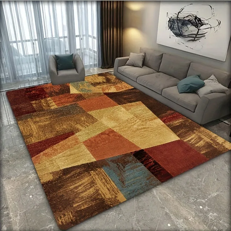 Creative Patchwork Design Rug Absorbent and Carpet Floor Mat Bedroom Living Room Entrance Balcony Home Decor Spring Supplies