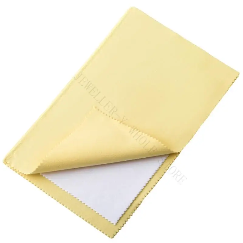R7UF Soft 4 Layer Silver Polish Cloth Jewelry Care Cloth Suitable for Gentle Use