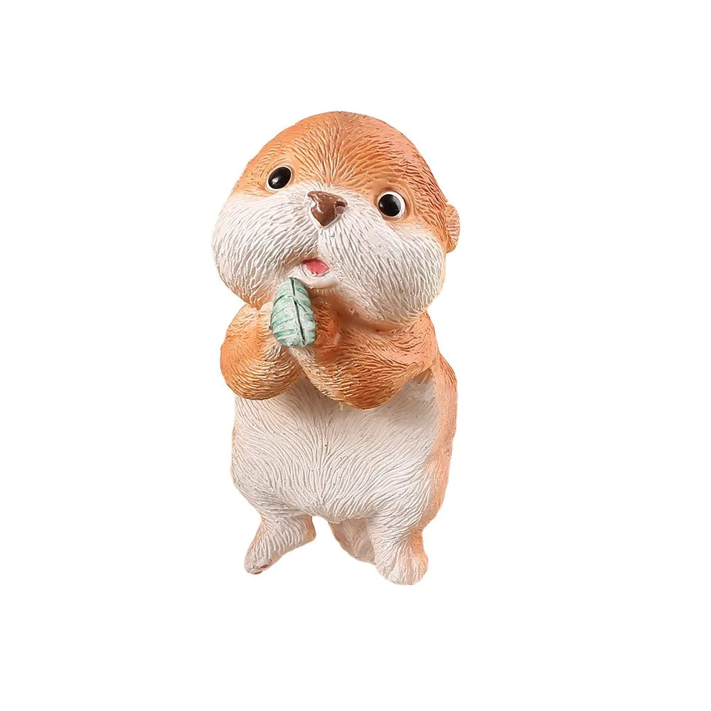 

Мультяшная фигурка маленького животного, изделия из смолы, ремесленная выдра, бонсай, украшения, милый бегемот, подвесной цветочный горшок