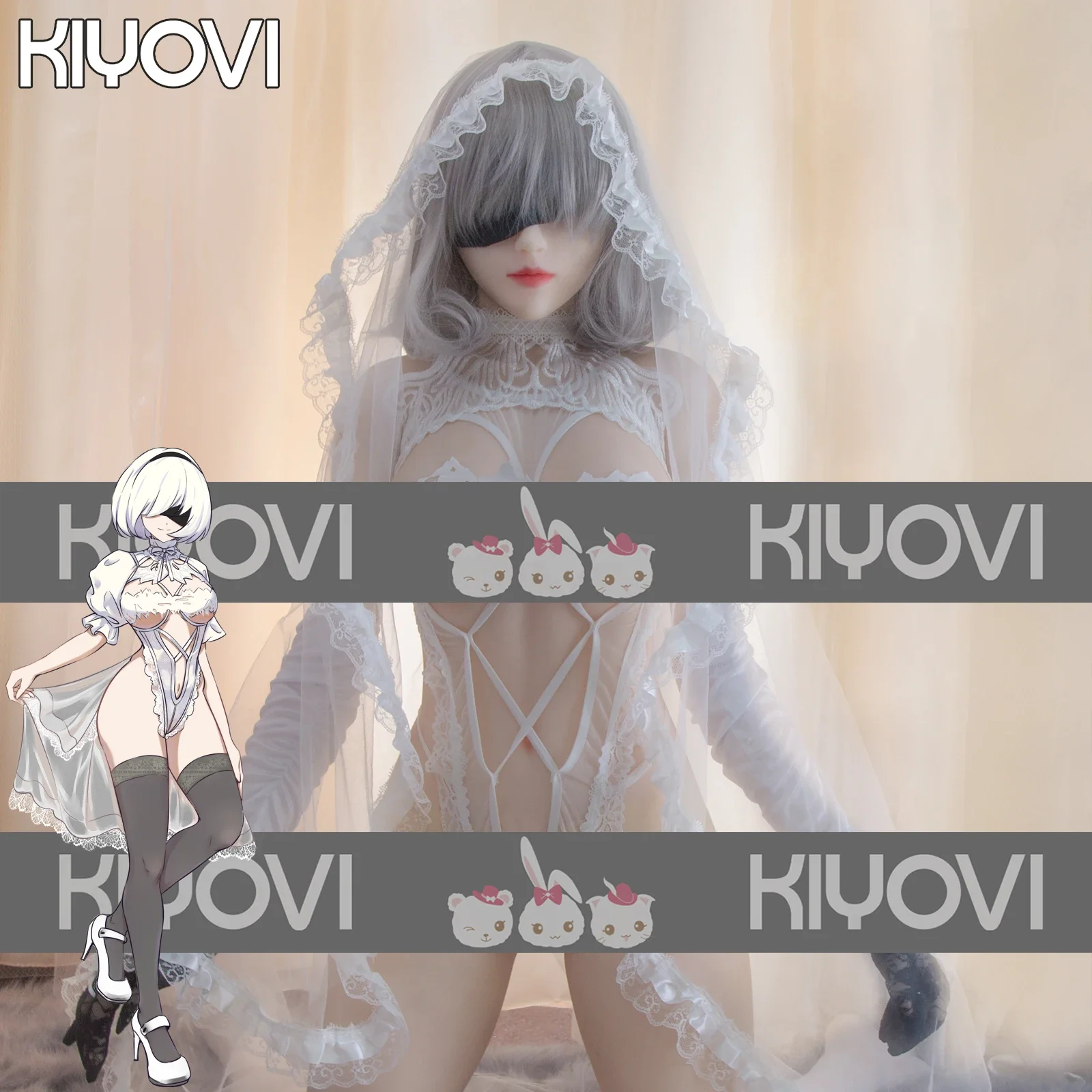

Nier Automata Cosplay Costume Yorha 2B Snow Sexy Outfit Games Suit Women Role Play Costumes Girls Halloween Party Fancy Dress
