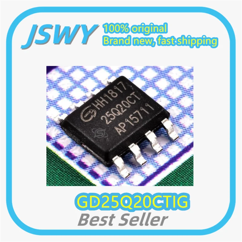 

(10/50pcs) GD25Q20CTIG GD25Q20 Silk-Printed 25Q20CT SOP8 Memory Module Brand New Original Fast Shipping