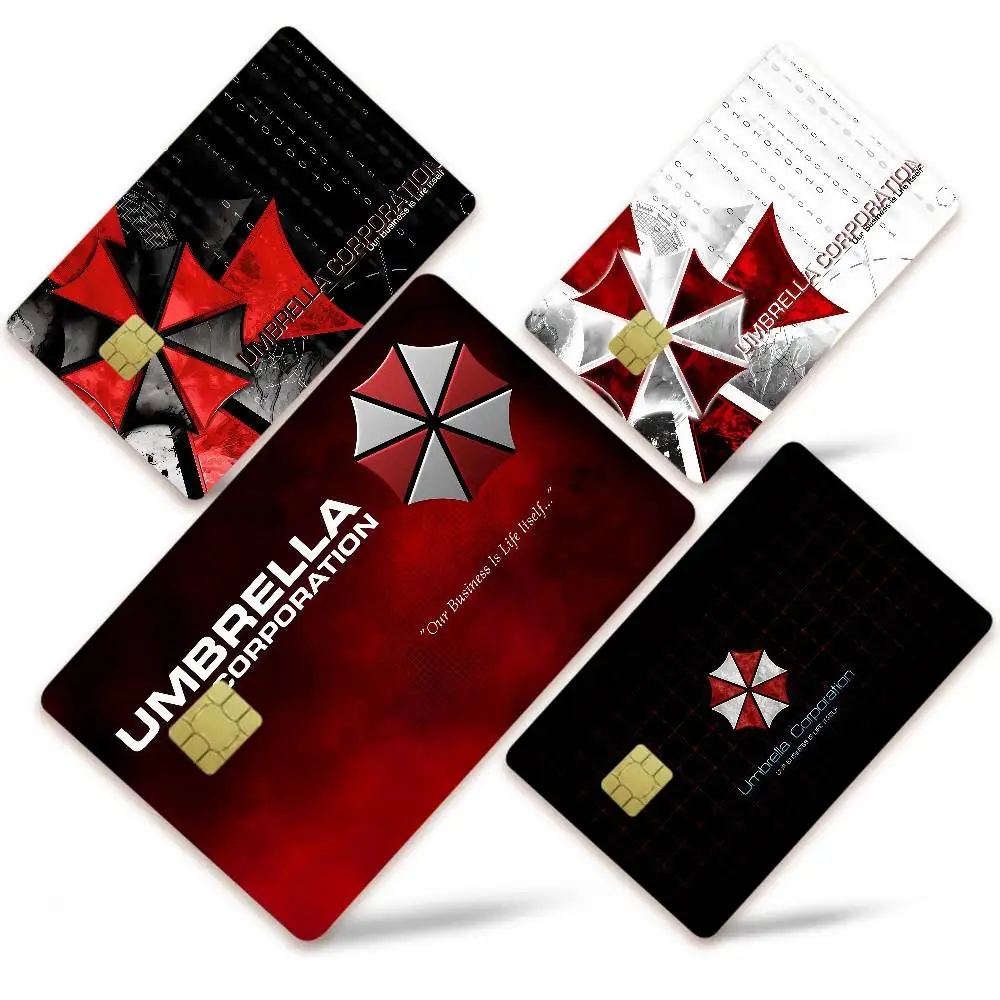 Regenschirm Kreditkarte Haut Aufkleber Für VISA Bank Karte Transport Karte Wasserdichte Aufkleber Anti-scratch Frauen Geschenk