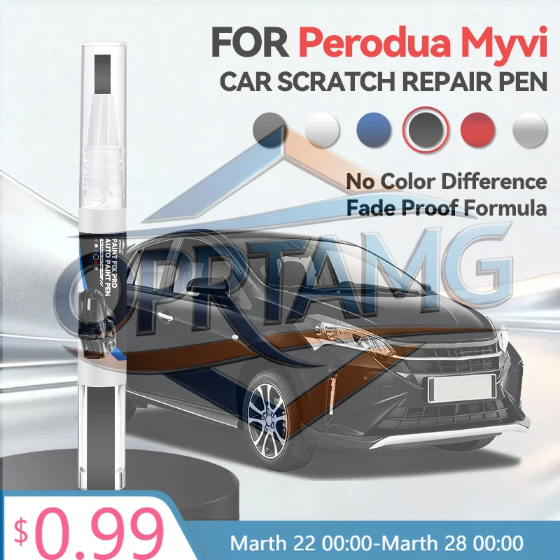 

2026 Hot Car Sticker Car Paint Repair Pen For PERODUA MYVI Paint Scratch Repair Accessories Green G40 G60 Gold 583 Red R6