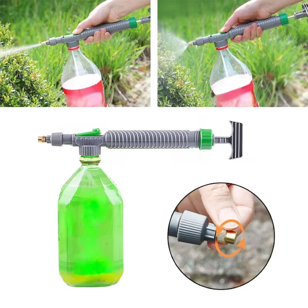 

Garden Watering Nozzle Sprayer Manual Pressure Sprayer Adjustable Beverage Bottle Sprinkler Plant dripper