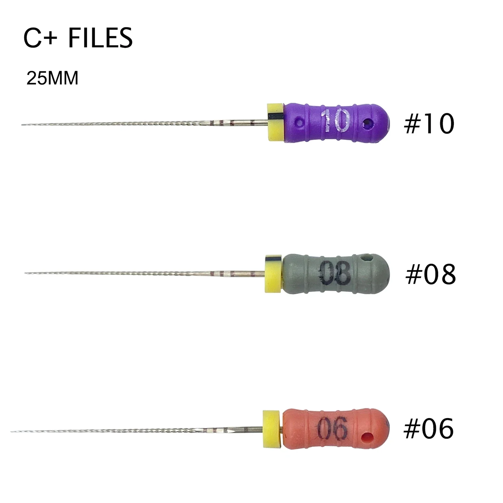 الفولاذ المقاوم للصدأ الأسنان C ملف لأطباء الأسنان ، إندو اللبية ، ملفات إزالة انسداد قناة الجذر ، استخدام اليد ، أطباء الأسنان ، تومينتي ، 6 ، 8 ، 10 ، 25 مللي متر
